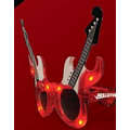 5 Day Imprinted Red Guitar LED Sunglasses